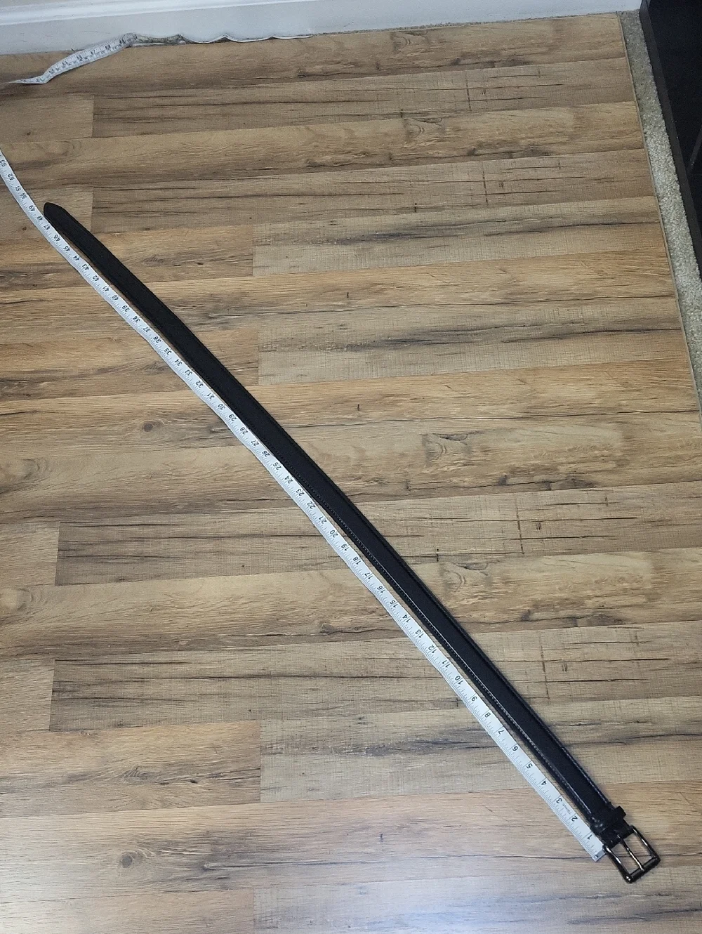 DICKIES Black Leather Black Metal Belt
